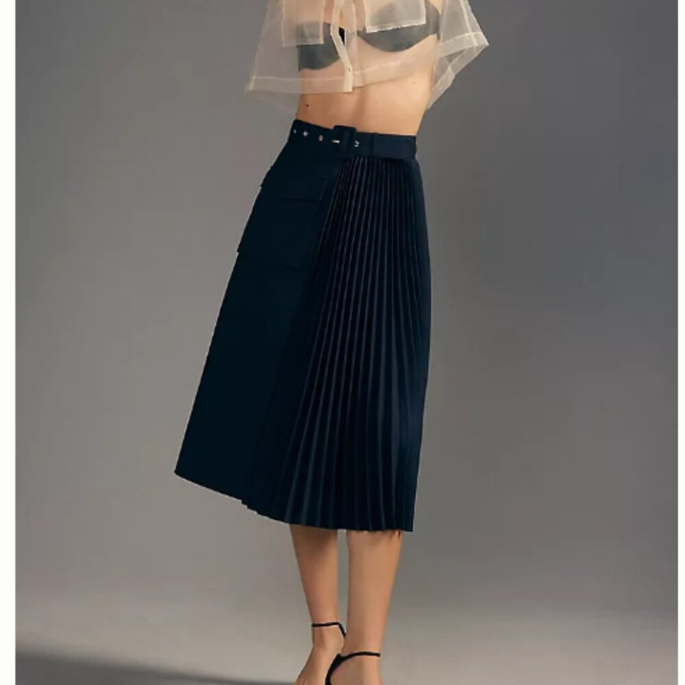 Anthropologie MareMare Pleated Cargo Skirt